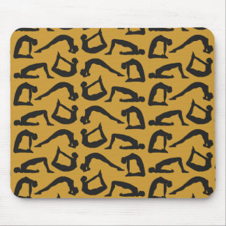 Tapis De Souris Positions de yoga Silhouettes