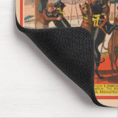 Tapis De Souris Poster De Cirque Des Grands Danois Avec Entraîneur (Coin)