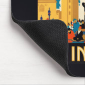 Tapis De Souris Poster de l'affiche de voyage en Inde (Coin)