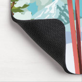 Tapis De Souris poster de ski Jackson Wyoming (Coin)