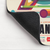 Tapis De Souris Poster de Voyage Espace Rétro - Système Solaire Gr (Coin)