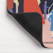 Tapis De Souris Poster du Ferry Belge Art Déco (Coin)