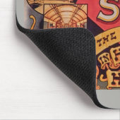 Tapis De Souris Poster du métro Glasgow Vintage (Coin)