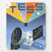 Tapis De Souris Poster du télescope spatial Tess. (Devant)