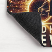 Tapis De Souris Poster santé avec Neon Cyclist (Coin)