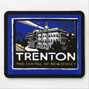 Tapis De Souris Poster vintage Trenton NJ