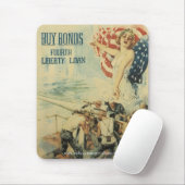 Tapis De Souris Poster vintage War Bond (Avec souris)