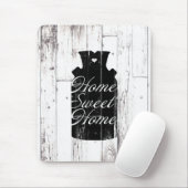 Tapis De Souris Pot à lait en bois blanc de ferme Maison Douce (Avec souris)