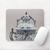 Tapis De Souris Pot, bleu et blanc de posset de Lambeth Delftware (Avec souris)