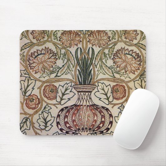Tapis De Souris Pot de fleur de William Morris - Mousepad (Avec souris)