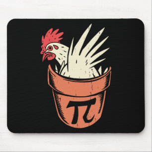 Tapis De Souris Pot De Poulets Pi Funny Math Enseignant Pun Pi Day