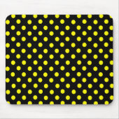 Tapis De Souris Pot Jaune Polka Dot Mousepad (Devant)