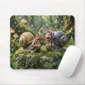 Tapis De Souris Potins de Gastropode (Avec souris)