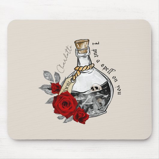 Tapis De Souris Potion d'amour sorcière gothique (Devant)