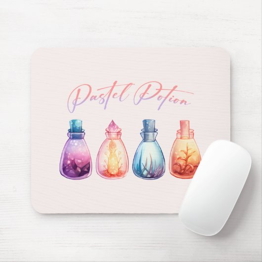 Tapis De Souris Potion Pastel (Avec souris)