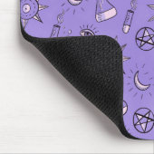 Tapis De Souris Potions de sorcière Motif d'alchimie violette (Coin)