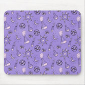 Tapis De Souris Potions de sorcière Motif d'alchimie violette (Devant)