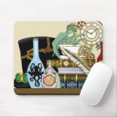 Tapis De Souris Potions Dragon Steampunk Livres (Avec souris)