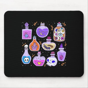 Tapis De Souris Potions magiques Bouteilles Halloween démangeaison