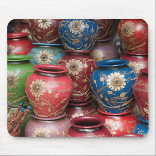 Tapis De Souris Pots Décorés, Huaraz, Cordillère Blanche