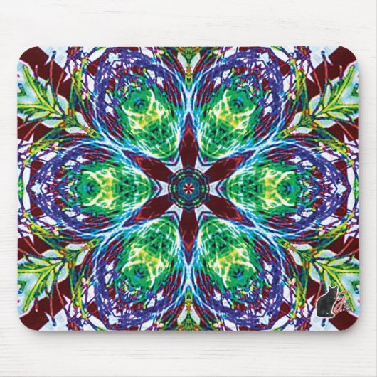 Tapis De Souris Pots Kaleidoscope Souris (Devant)