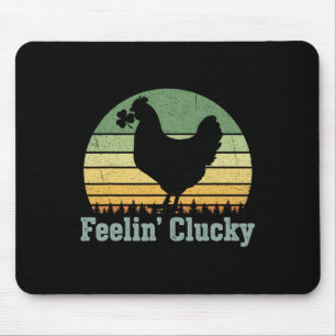 Tapis De Souris Poule qui se sent poulette Saint-Patrick Vintage H