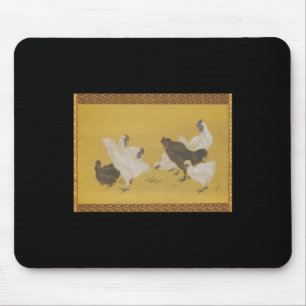 Tapis De Souris Poule Soie Soie Design Art