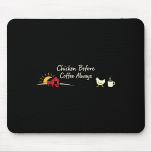 Tapis De Souris Poules de basse-cour Mode de vie Éleveur de poules