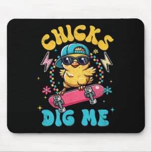 Tapis De Souris Poules Drôles Me Creusent Pour Hommes Garçons Enfa