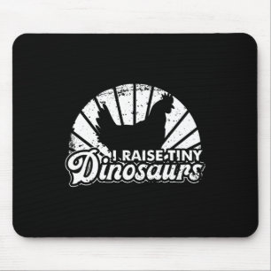 Tapis De Souris Poules Drôles Petit Dinosaur Art Pour Hommes Femme