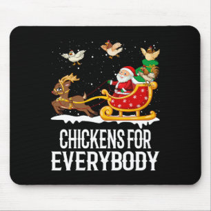 Tapis De Souris Poules pour tout le monde drôles de poules de Noël
