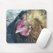 TAPIS DE SOURIS POULET (Avec souris)
