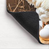 Tapis De Souris Poulet Aux Oeufs Blancs (Coin)