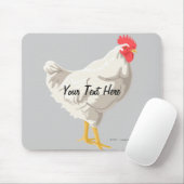 Tapis De Souris Poulet blanc (Avec souris)