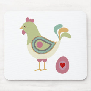 Tapis De Souris Poulet Et Oeuf Mignons