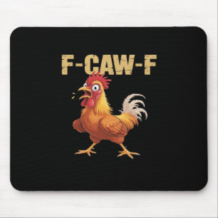 Tapis De Souris Poulet F-Caw-F Classique Drôle Rétro