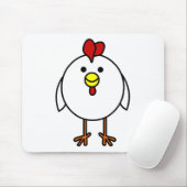 Tapis De Souris Poulet heureux mignon (Avec souris)
