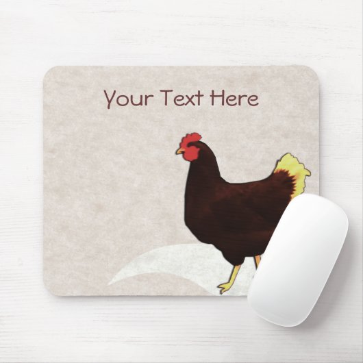 Tapis De Souris Poulet Mousepad (Avec souris)