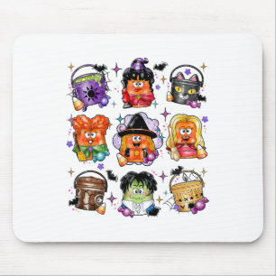 Tapis De Souris Poulet Nuggets Citrouille Halloween 90's Vintage H