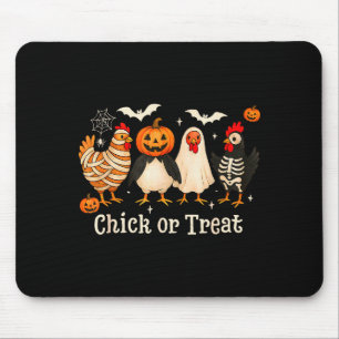 Tapis De Souris Poulet ou friandise Costume de poulet drôle d'Hall