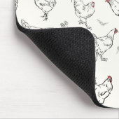Tapis De Souris Poulets à main épais (Coin)