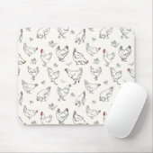 Tapis De Souris Poulets à main épais (Avec souris)