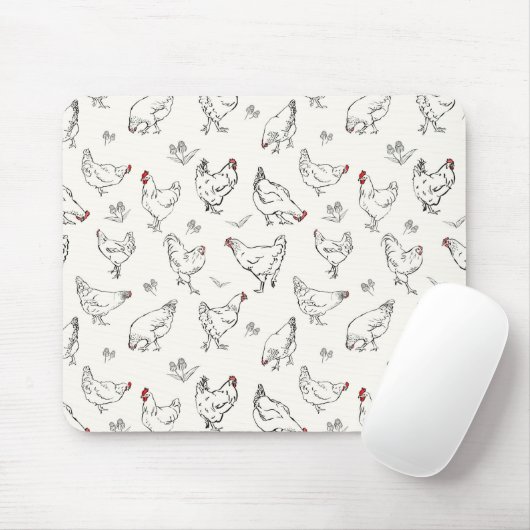 Tapis De Souris Poulets à main épais (Avec souris)