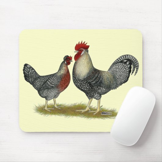 Tapis De Souris Poulets Legbar à la crème (Avec souris)