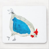 Tapis De Souris Poulets mignons aquarelle (Devant)