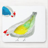 Tapis De Souris Poulets mignons aquarelle (Devant)