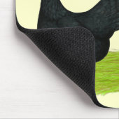 Tapis De Souris Poulets noirs Australorp (Coin)