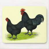 Tapis De Souris Poulets noirs Australorp (Devant)