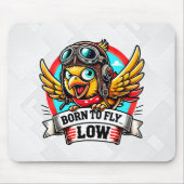 Tapis De Souris Poulette Aviatrice (Devant)