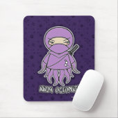 Tapis De Souris Poulpe de Ninja ! Mousepad (Avec souris)